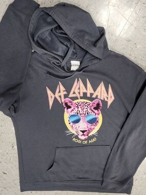 Def Leppard Rock of Ages Graphic Hoodie - Gray